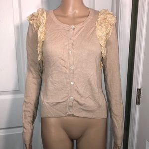 Lie Brown Cardigan M